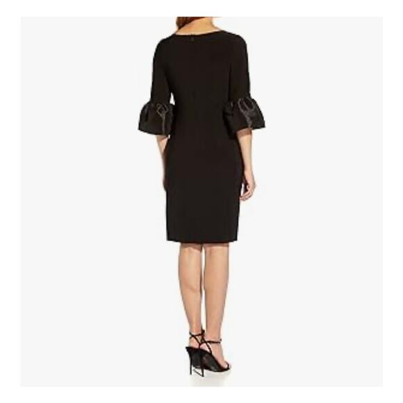 Adrianna Pappell Womens short draped sheath sophisticated dress Size 14 NEW - Picture 3 of 9